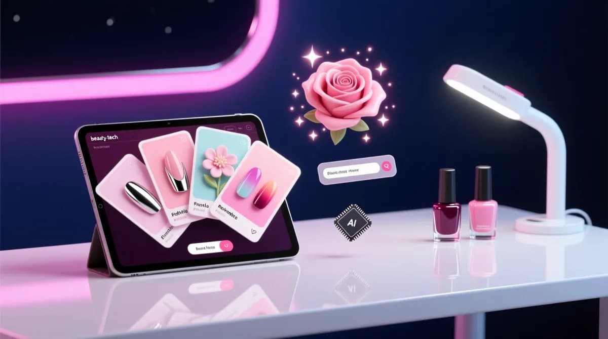 AI nail design and caption tools for nail professionals
