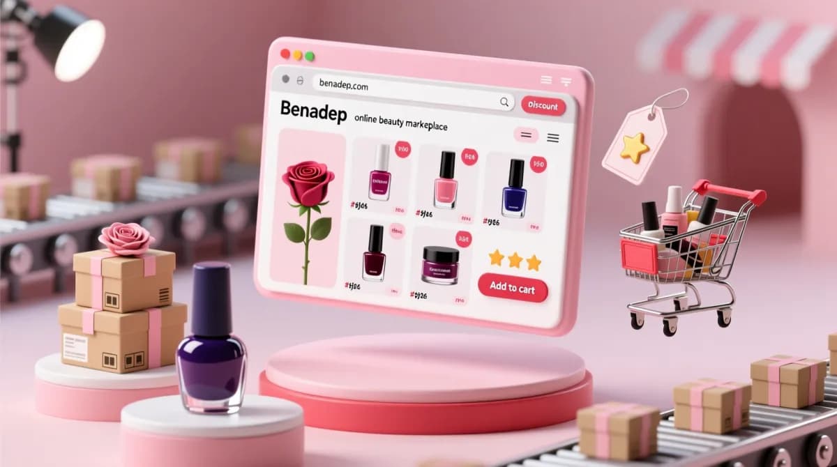 Benadep Marketplace with professional nail supplies from trusted brands